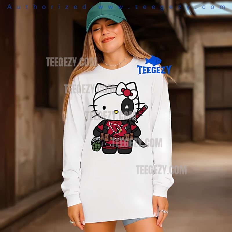 Arizona Cardinals Hello Kitty Deadpool Fun Long Sleeve Arizona Cardinals Hello Kitty Deadpool Fun Long Sleeve