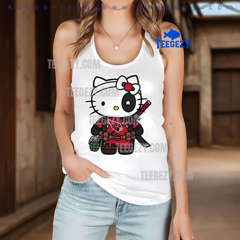 Arizona Cardinals Hello Kitty Deadpool Fun Tanktop Arizona Cardinals Hello Kitty Deadpool Fun Tanktop