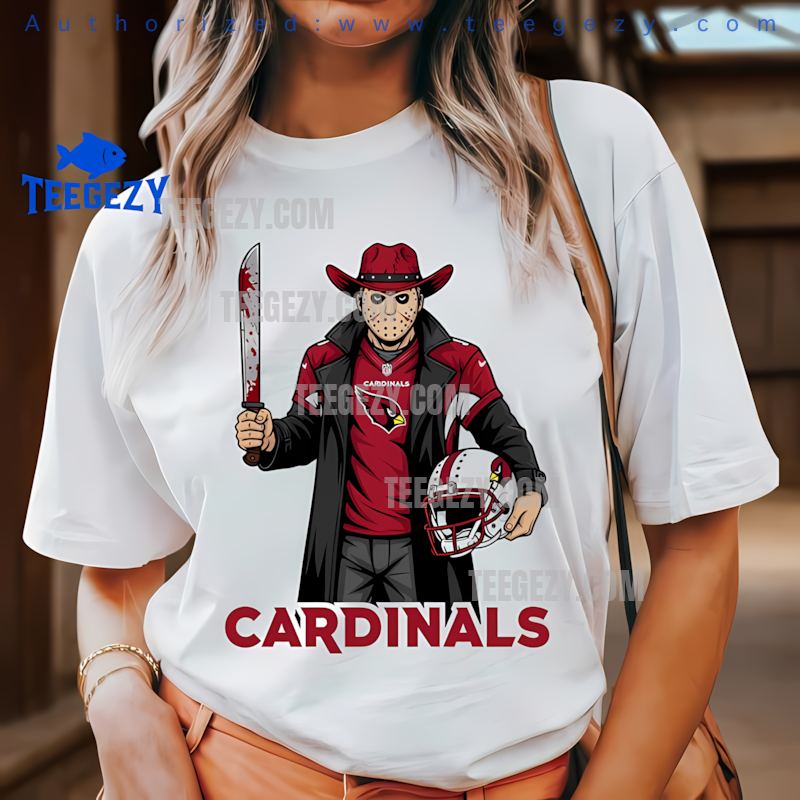 Arizona Cardinals Jason Voorhees Halloween Horror Shirt