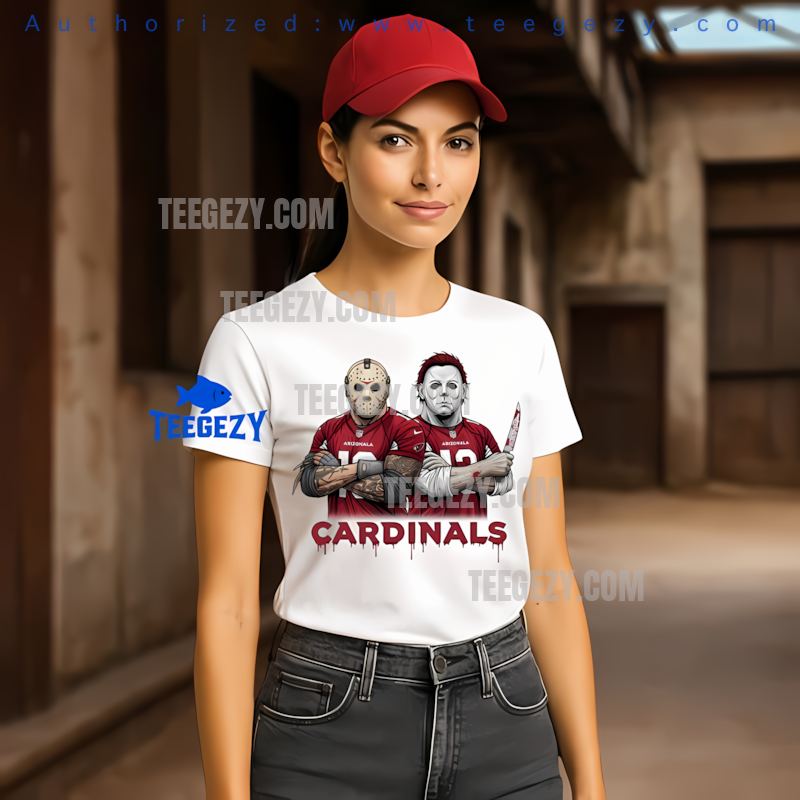 Arizona Cardinals Jason Voorhees Michael Myers Horror Shirt