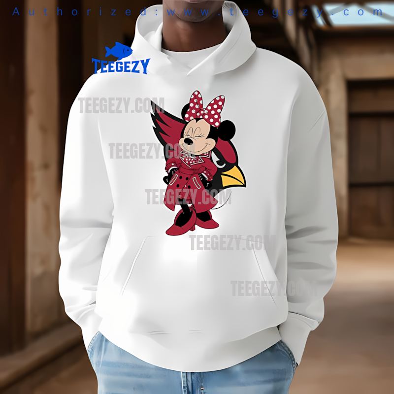 Arizona Cardinals Minnie Mouse Logo Fashion Hoodie Arizona Cardinals Minnie Mouse Logo Fashion Hoodie