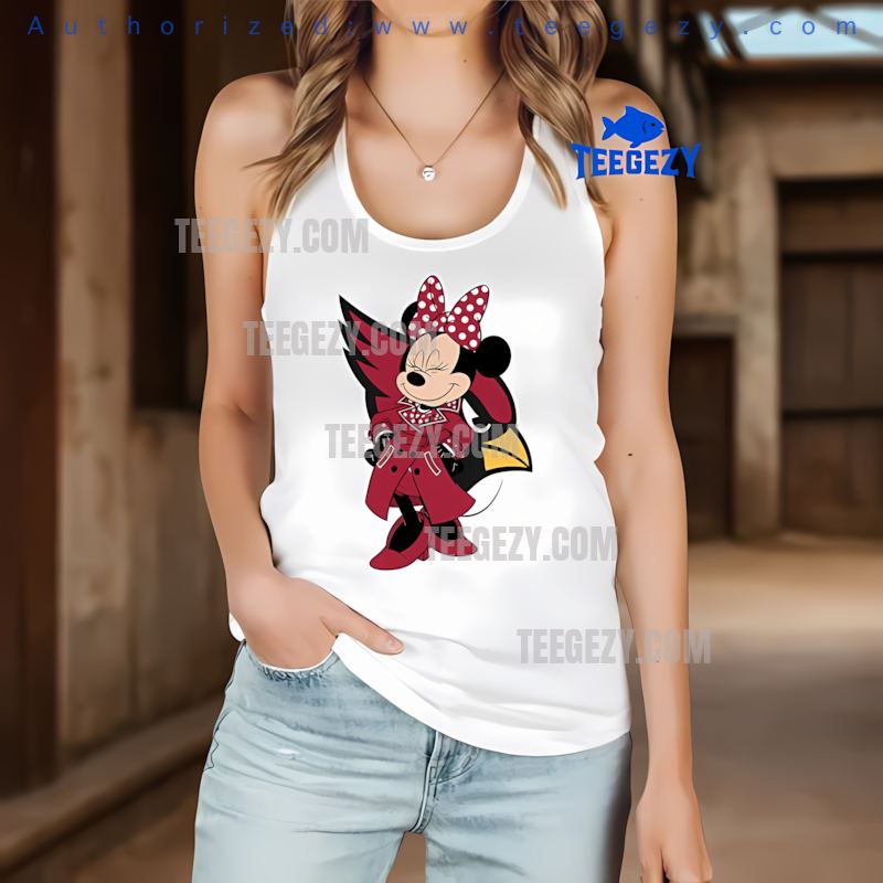Arizona Cardinals Minnie Mouse Logo Fashion Tanktop Arizona Cardinals Minnie Mouse Logo Fashion Tanktop
