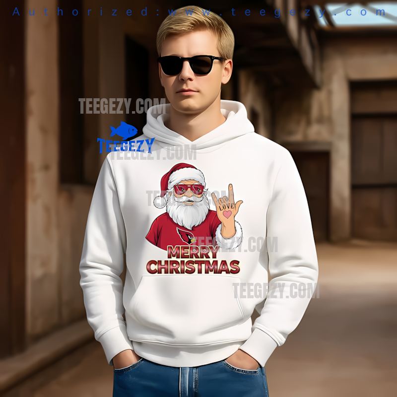 Arizona Cardinals Rock Santa Merry Christmas Holiday Hoodie Arizona Cardinals Rock Santa Merry Christmas Holiday Hoodie