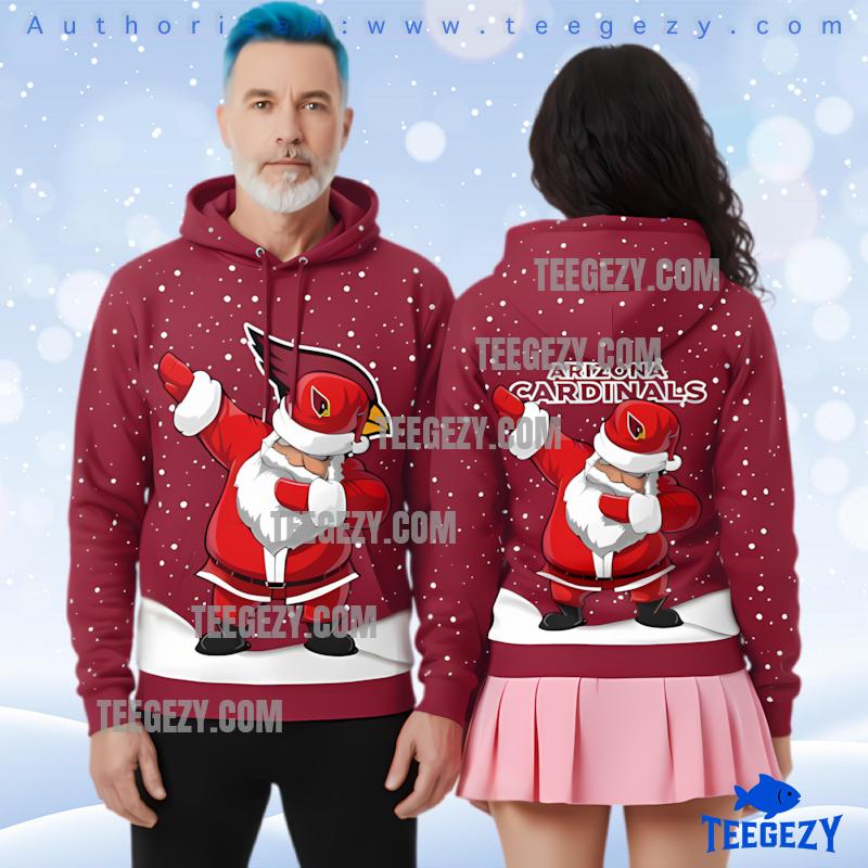 Arizona Cardinals Santa Claus Dance 3D Ugly Hoodie Print Arizona Cardinals Santa Claus Dance 3D Ugly Hoodie Print