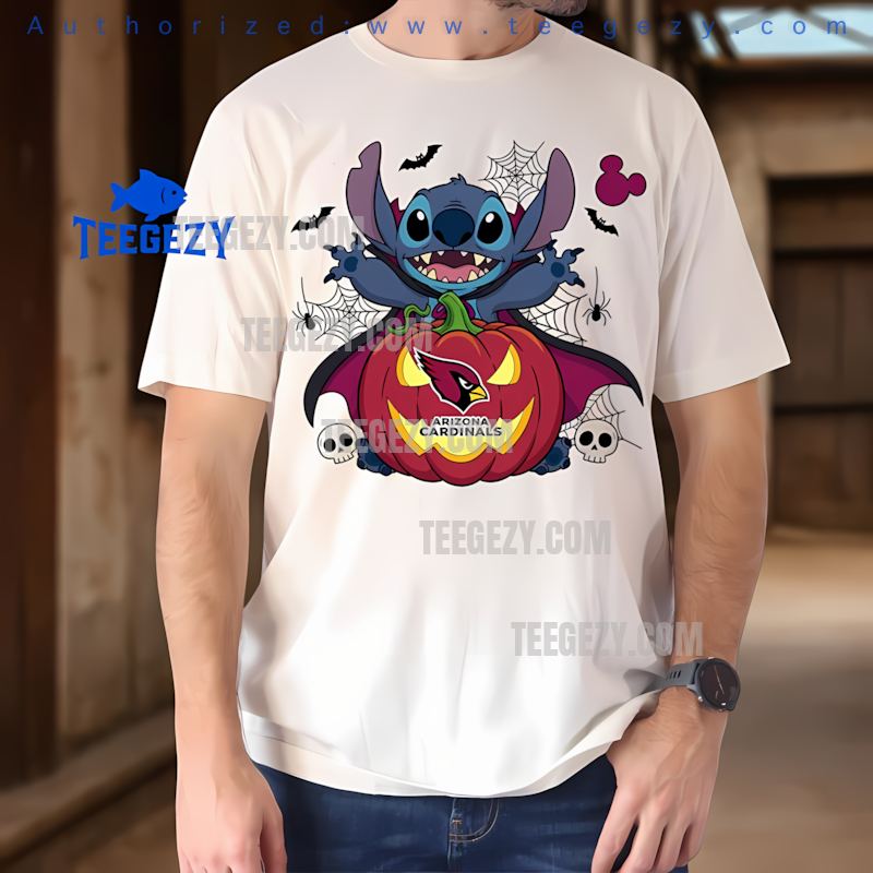 Arizona Cardinals Stitch Witch Halloween Fun Shirt