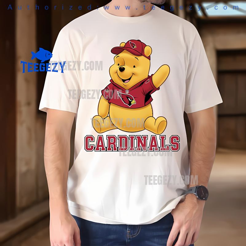 Arizona Cardinals Winnie The Pooh Football Team Spirit Tee