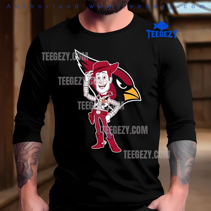 Arizona Cardinals Woody Toy Story Holiday Long Sleeve Arizona Cardinals Woody Toy Story Holiday Long Sleeve