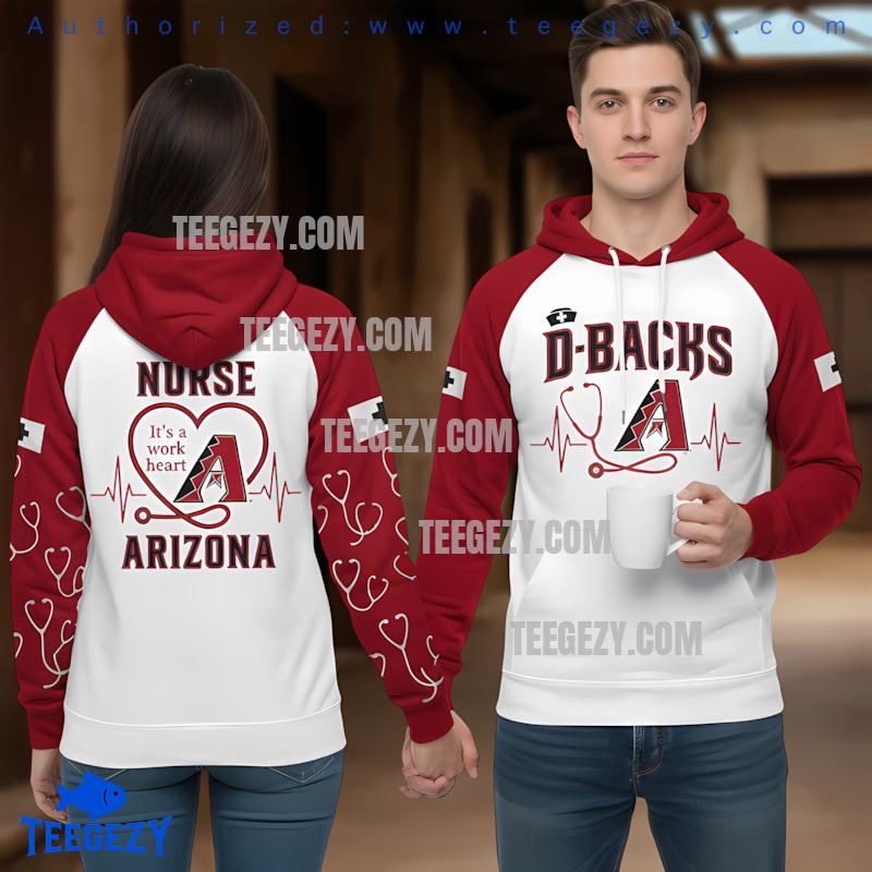 Arizona Diamondbacks Nurse 3D Printed Hoodie White