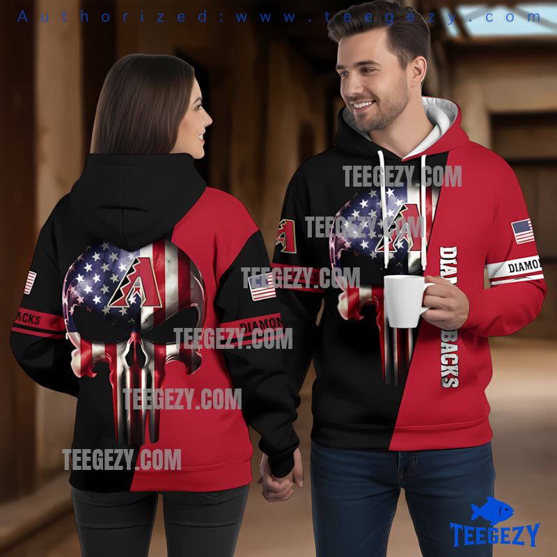 Arizona Diamondbacks Punisher Skull Red