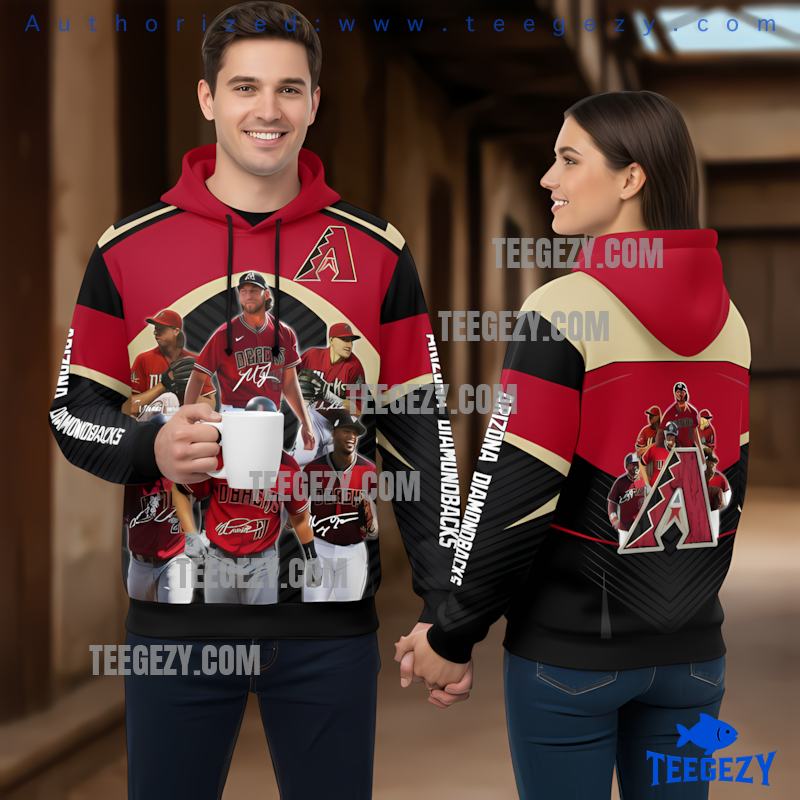 Arizona Diamondbacks Roster Team 3D Hoodie Men Red