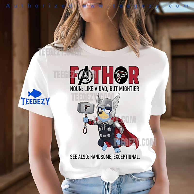 Atlanta Falcons Bluey Fathor Limited Edition Tee