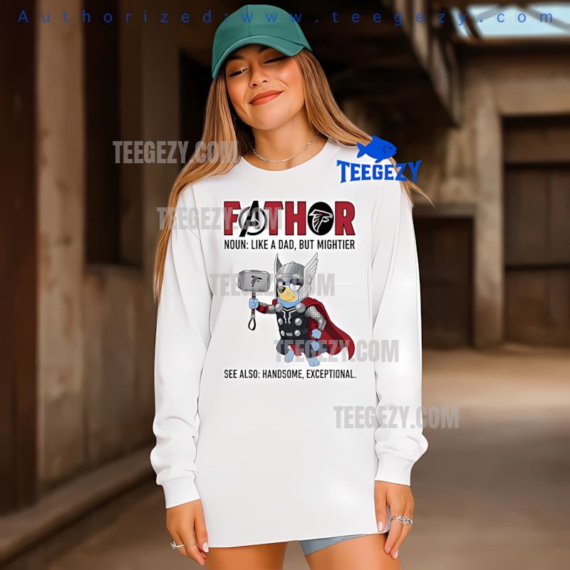 Atlanta Falcons Bluey Fathor Limited Edition Long Sleeve Atlanta Falcons Bluey Fathor Limited Edition Long Sleeve