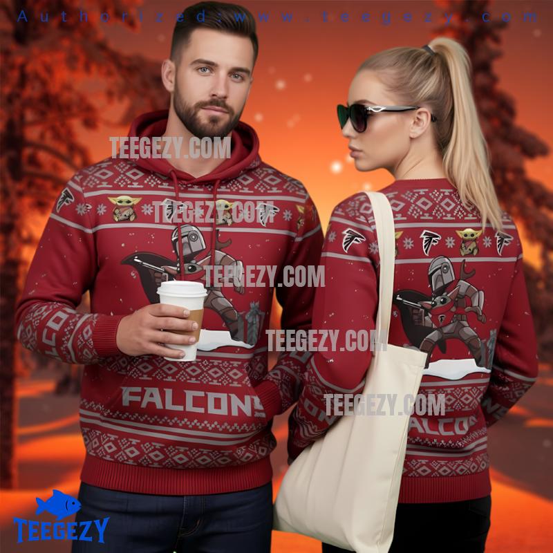 Atlanta Falcons Boba Fett 3D Ugly Hoodie Men