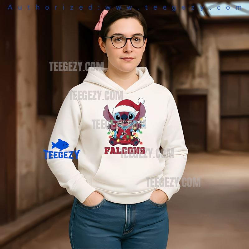 Atlanta Falcons Christmas Stitch Holiday Lights Hoodie Atlanta Falcons Christmas Stitch Holiday Lights Hoodie