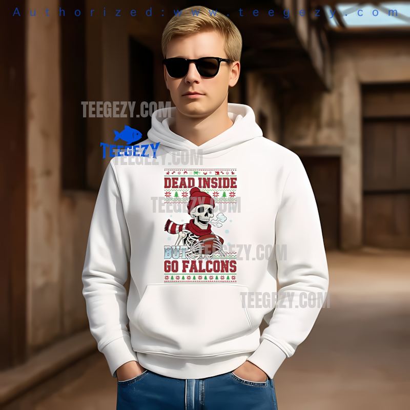 Atlanta Falcons Dead Inside But Go Falcons Christmas Hoodie Atlanta Falcons Dead Inside But Go Falcons Christmas Hoodie