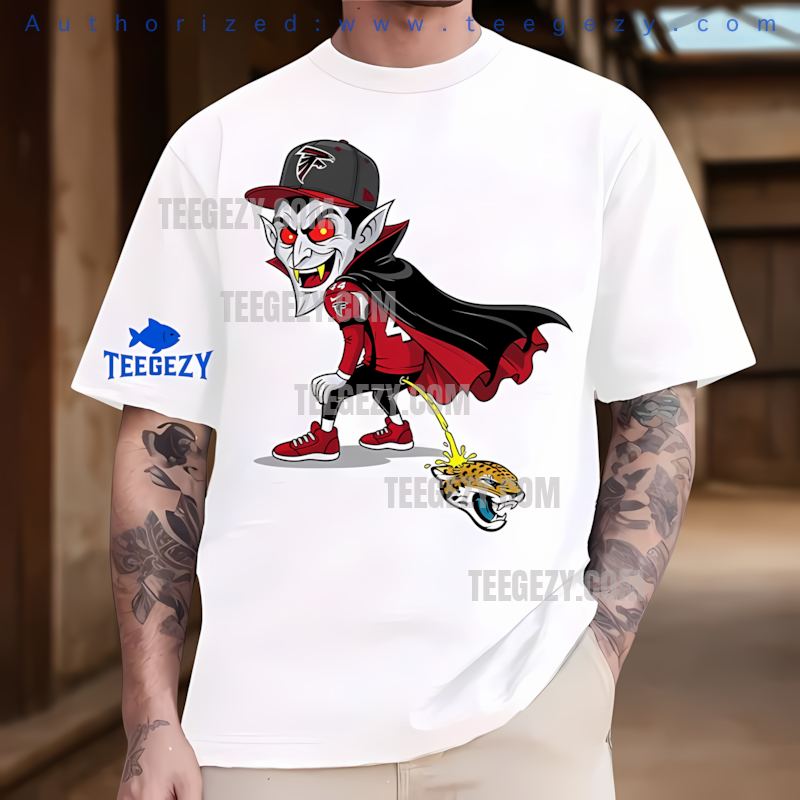 Atlanta Falcons Dracula Jaguars Rivalry Spooky Tee
