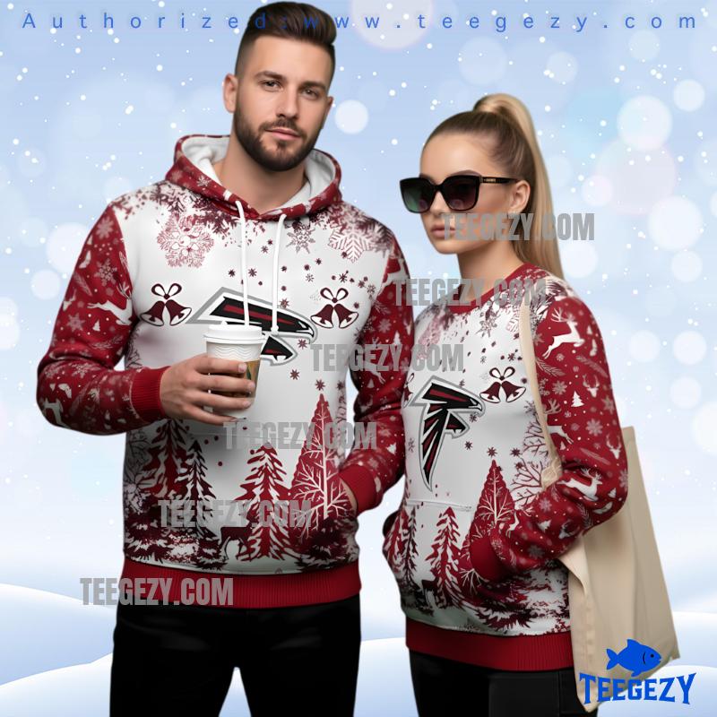 Atlanta Falcons Forest Christmas Red Sweater