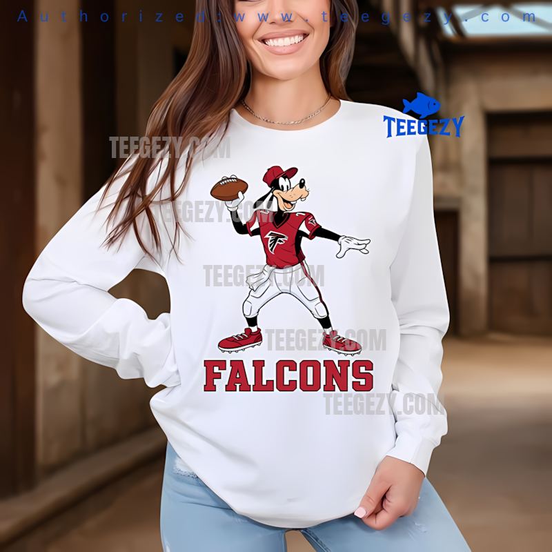 Atlanta Falcons Goofy Football Quarterback Fun Long Sleeve Atlanta Falcons Goofy Football Quarterback Fun Long Sleeve