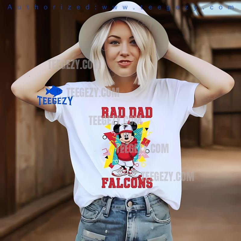 Atlanta Falcons Mickey Mouse Rad Dad Casual Tee