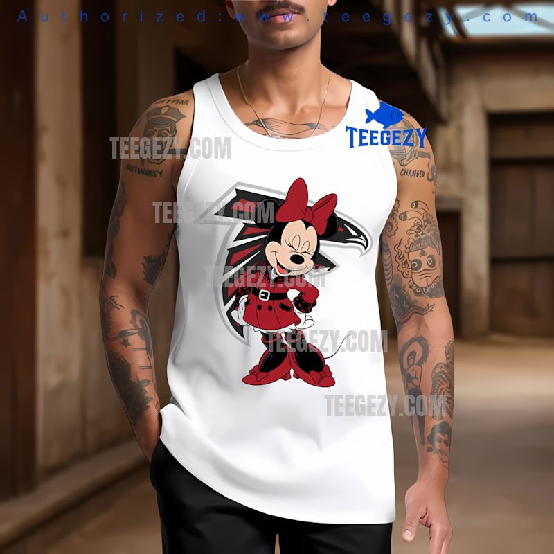 Atlanta Falcons Minnie Mouse Logo Fashion Tanktop Atlanta Falcons Minnie Mouse Logo Fashion Tanktop