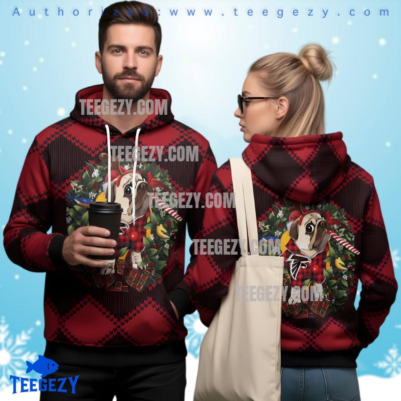 Atlanta Falcons Peanuts Gang Snoopy 3D Ugly Hoodie Men