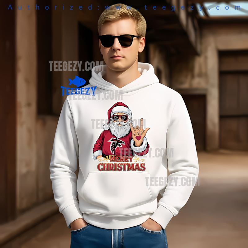 Atlanta Falcons Rock Santa Merry Christmas Holiday Hoodie Atlanta Falcons Rock Santa Merry Christmas Holiday Hoodie