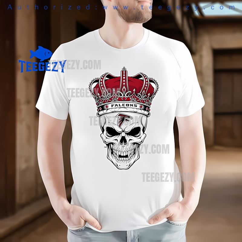 Atlanta Falcons Skull Crown Dark Grunge Halloween Shirt
