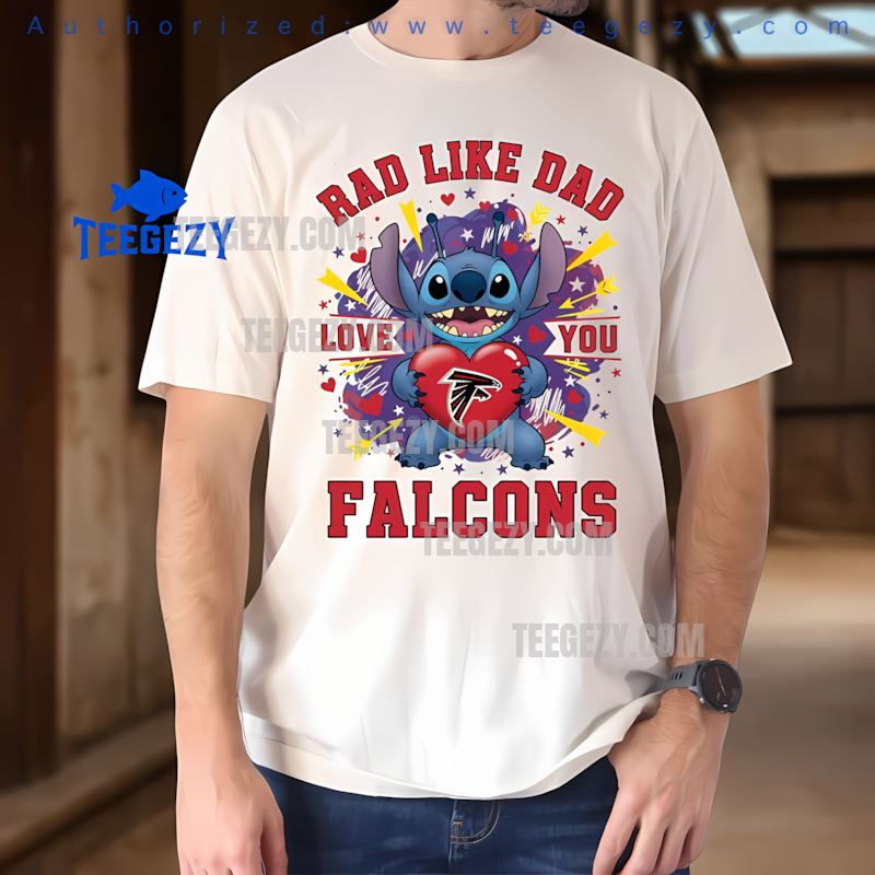 Atlanta Falcons Stitch Rad Like Dad Holiday Shirt