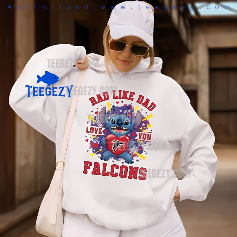Atlanta Falcons Stitch Rad Like Dad Holiday Hoodie Atlanta Falcons Stitch Rad Like Dad Holiday Hoodie