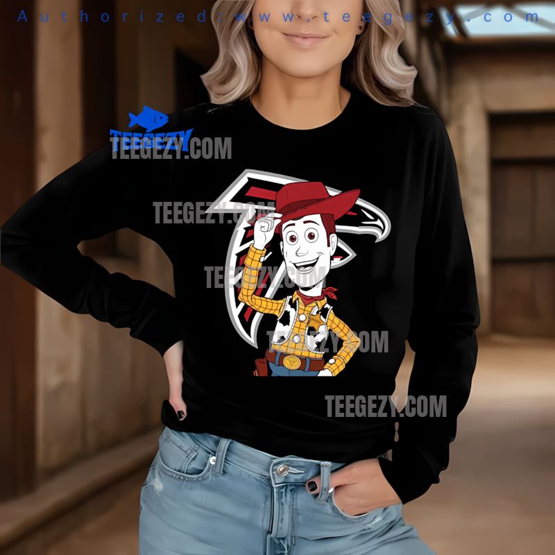 Atlanta Falcons Woody Toy Story Holiday Long Sleeve Atlanta Falcons Woody Toy Story Holiday Long Sleeve