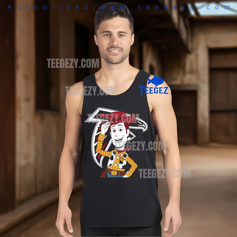 Atlanta Falcons Woody Toy Story Holiday Tanktop Atlanta Falcons Woody Toy Story Holiday Tanktop