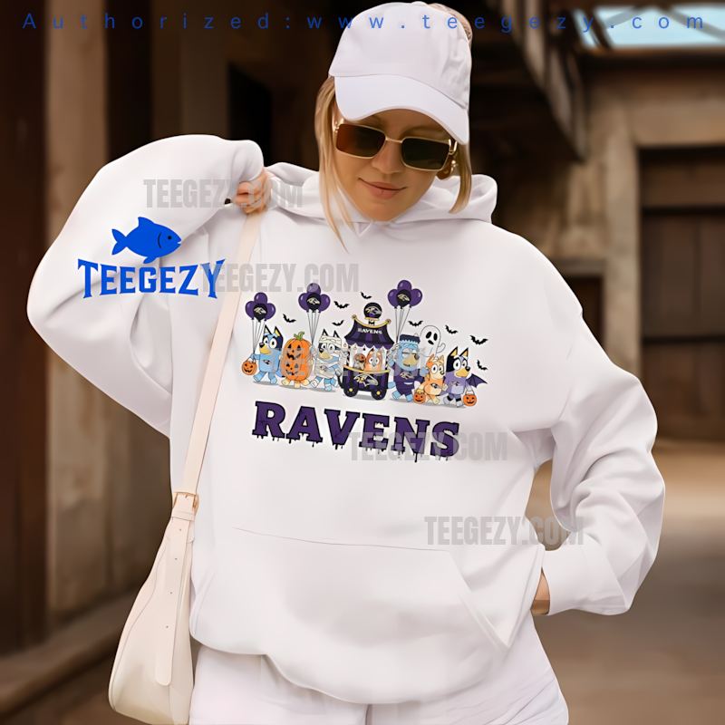 Baltimore Ravens Bluey Halloween Parade Costume Hoodie Baltimore Ravens Bluey Halloween Parade Costume Hoodie