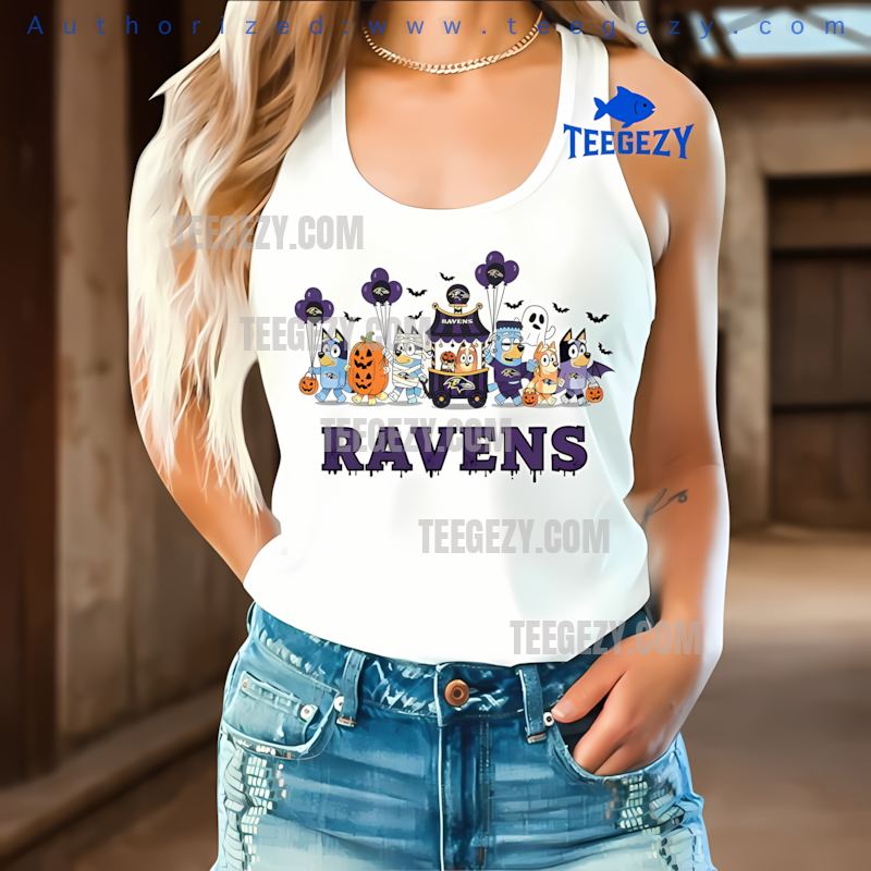 Baltimore Ravens Bluey Halloween Parade Costume Tanktop Baltimore Ravens Bluey Halloween Parade Costume Tanktop