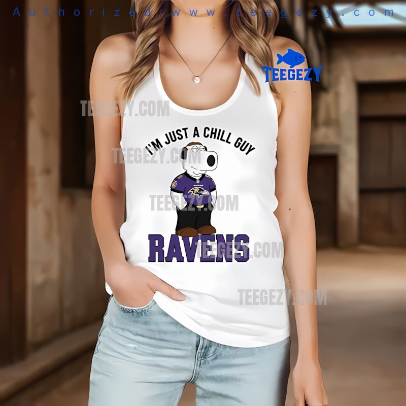 Baltimore Ravens Brian Griffin Chill Guy Casual Tanktop Baltimore Ravens Brian Griffin Chill Guy Casual Tanktop