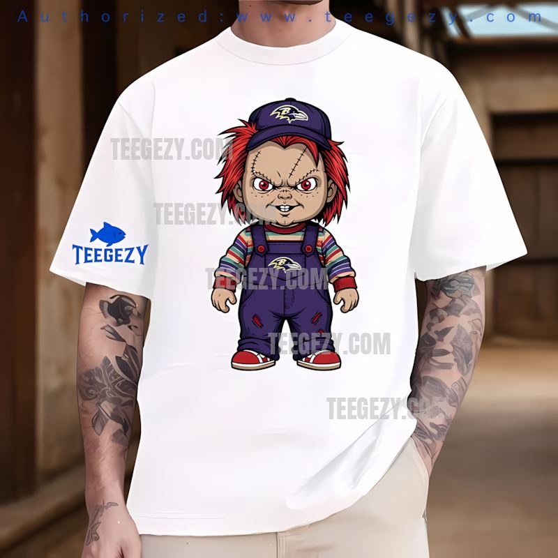 Baltimore Ravens Chucky Killer Halloween Tee