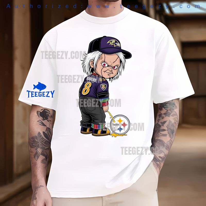 Baltimore Ravens Chucky Steelers Rivalry Spooky Shirt