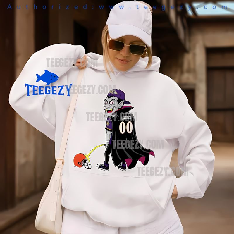 Baltimore Ravens Dracula Cleveland Browns Rivalry Hoodie Baltimore Ravens Dracula Cleveland Browns Rivalry Hoodie