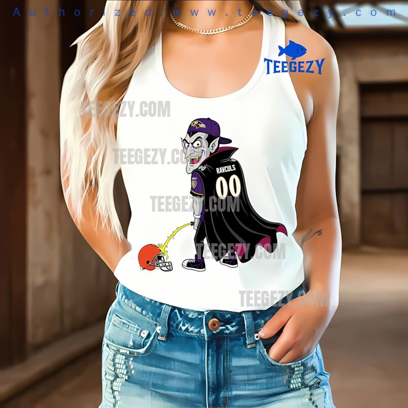 Baltimore Ravens Dracula Cleveland Browns Rivalry Tanktop Baltimore Ravens Dracula Cleveland Browns Rivalry Tanktop