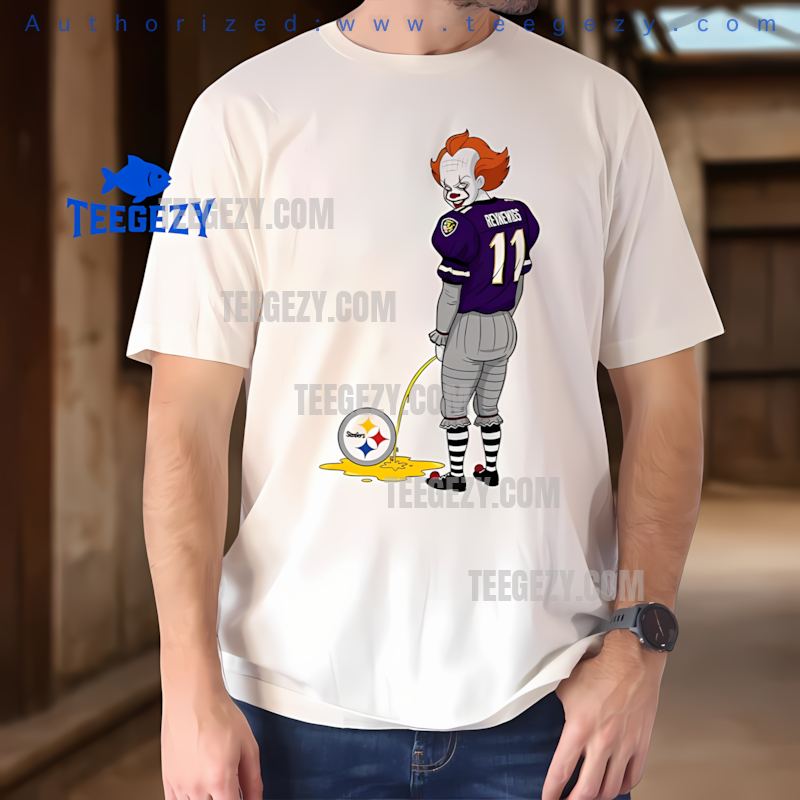 Baltimore Ravens Halloween Pennywise Steelers Rivalry Shirt