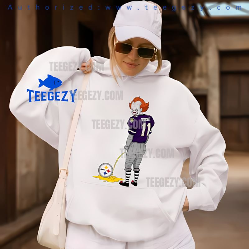 Baltimore Ravens Halloween Pennywise SHoodielers Rivalry Shirt Baltimore Ravens Halloween Pennywise SHoodielers Rivalry Shirt