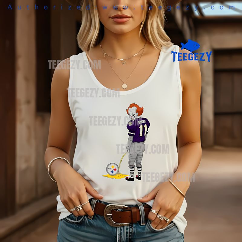 Baltimore Ravens Halloween Pennywise STanktoplers Rivalry Shirt Baltimore Ravens Halloween Pennywise STanktoplers Rivalry Shirt