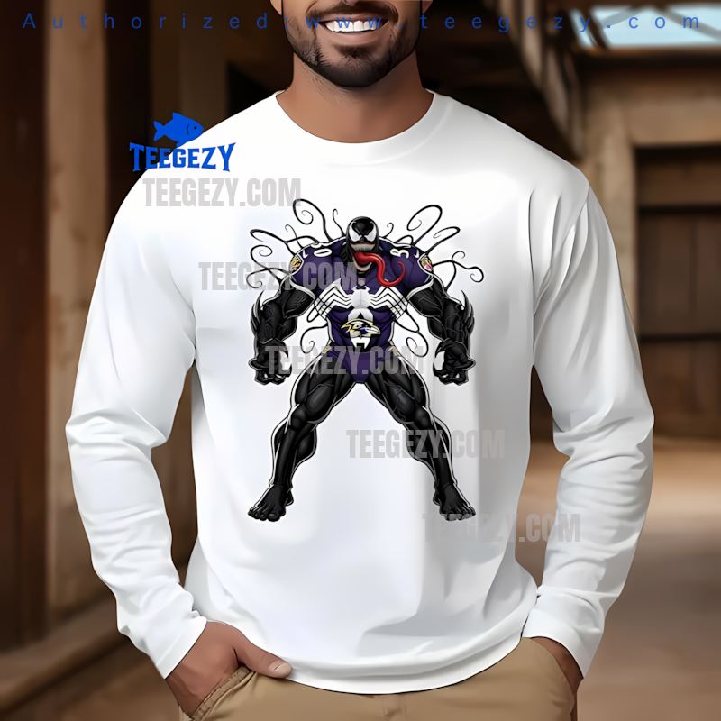Baltimore Ravens Halloween Venom Spooky Costume Long Sleeve Baltimore Ravens Halloween Venom Spooky Costume Long Sleeve
