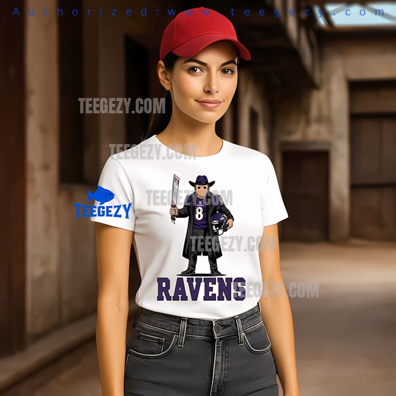 Baltimore Ravens Jason Voorhees Halloween Horror Tee