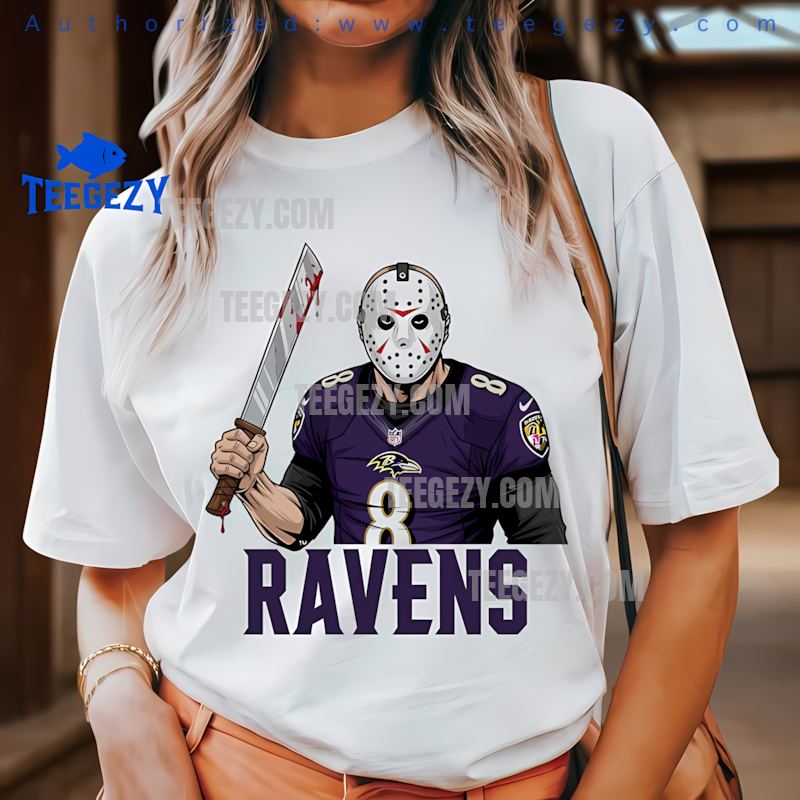Baltimore Ravens Jason Voorhees Machete Football Shirt