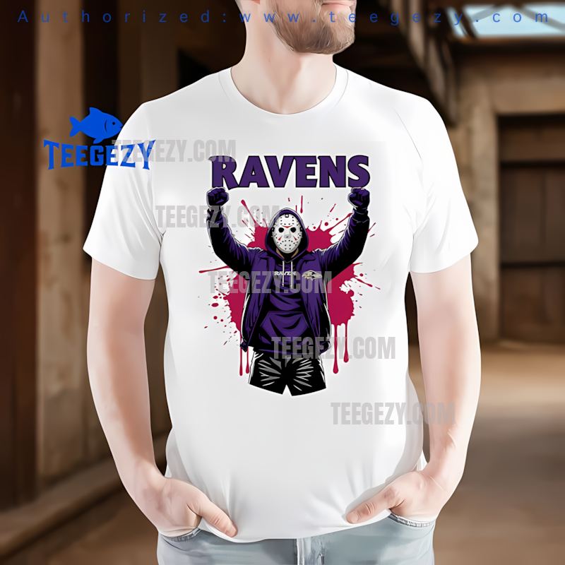 Baltimore Ravens Jason Voorhees Victory Halloween Tee