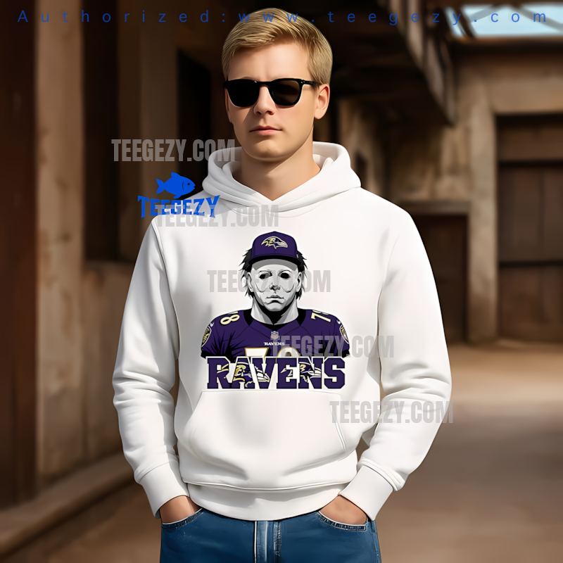 Baltimore Ravens Michael Myers Spooky Costume Hoodie Baltimore Ravens Michael Myers Spooky Costume Hoodie