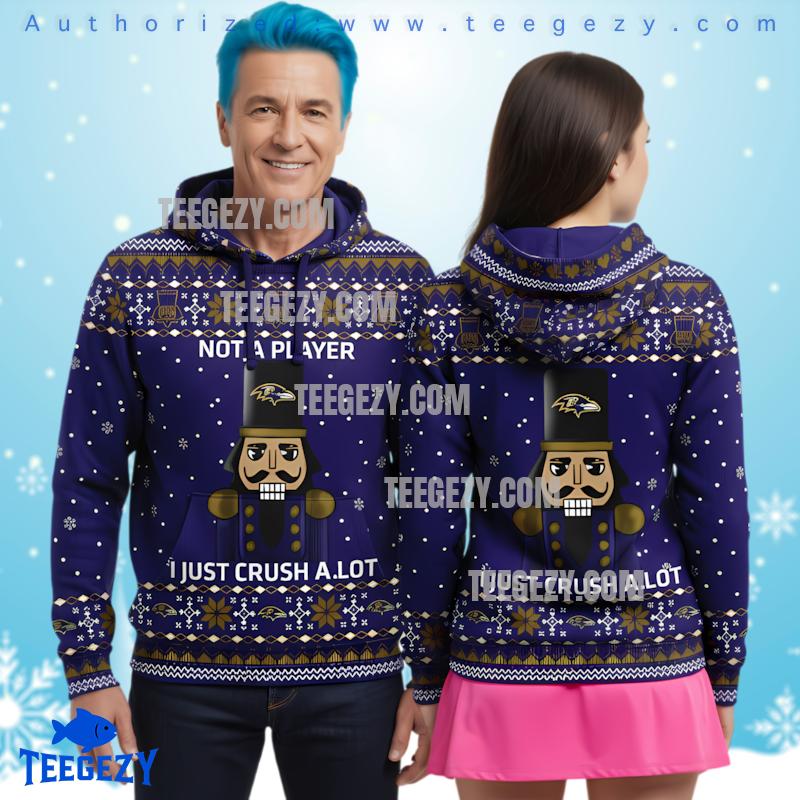 Baltimore Ravens Nutcracker 3D Ugly Hoodie Women Baltimore Ravens Nutcracker 3D Ugly Hoodie Women