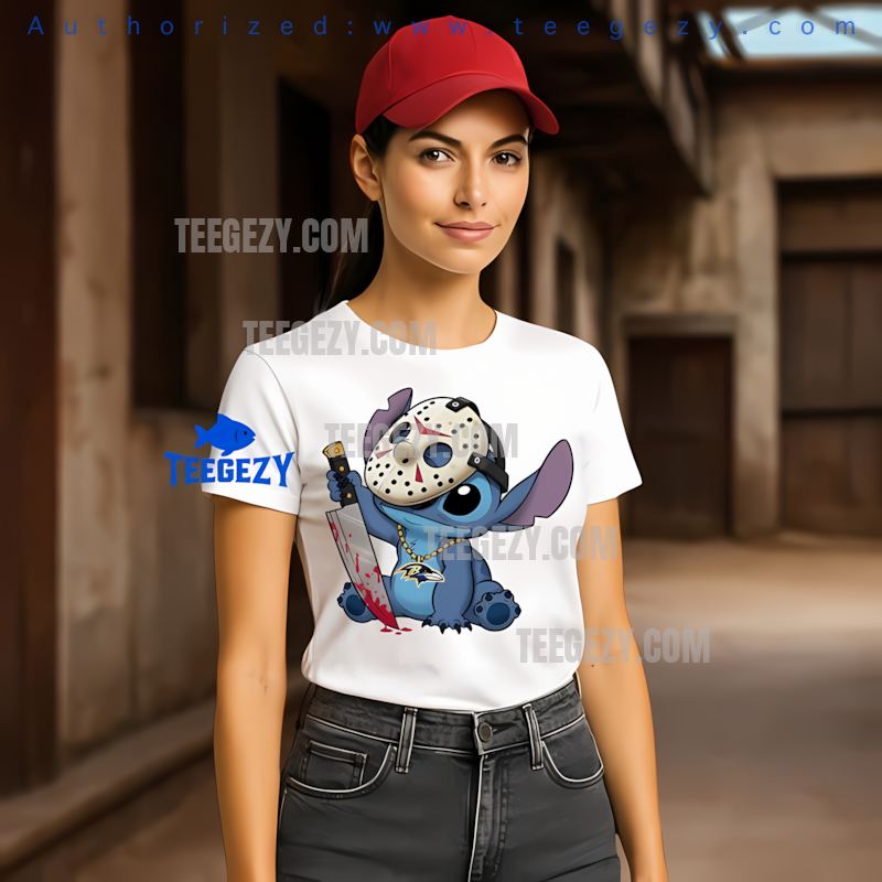 Baltimore Ravens Stitch Jason Halloween Costume Shirt