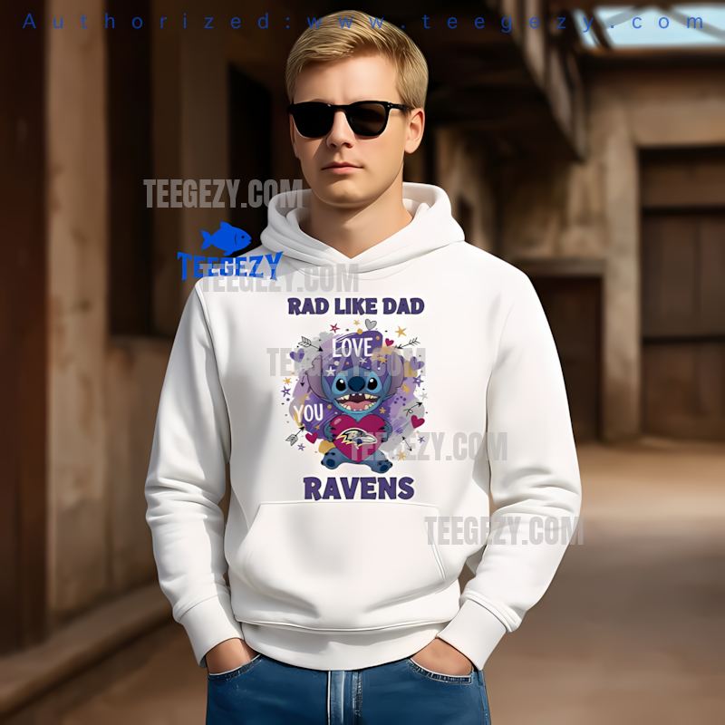 Baltimore Ravens Stitch Rad Like Dad Holiday Hoodie Baltimore Ravens Stitch Rad Like Dad Holiday Hoodie