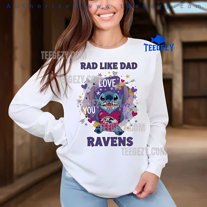 Baltimore Ravens Stitch Rad Like Dad Holiday Long Sleeve Baltimore Ravens Stitch Rad Like Dad Holiday Long Sleeve